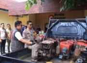 Respon Cepat, Polisi Amankan Lima Tersangka Komplotan Pencuri Diesel di Ngawi