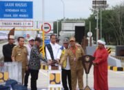 Polres Simalungun Lakukan Pengamanan VVIP Kunjungan Presiden Jokowi untuk Resmikan Pintu Tol Sinaksak